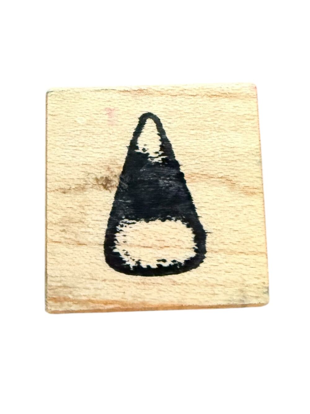 Candy Corn Mini Unbranded Rubber Stamp